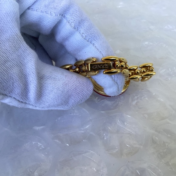 Vintage Gucci 11/12.2 Interchangeable Bezel Watch Gold Tone Near Mint Condition - Picture 12 of 16